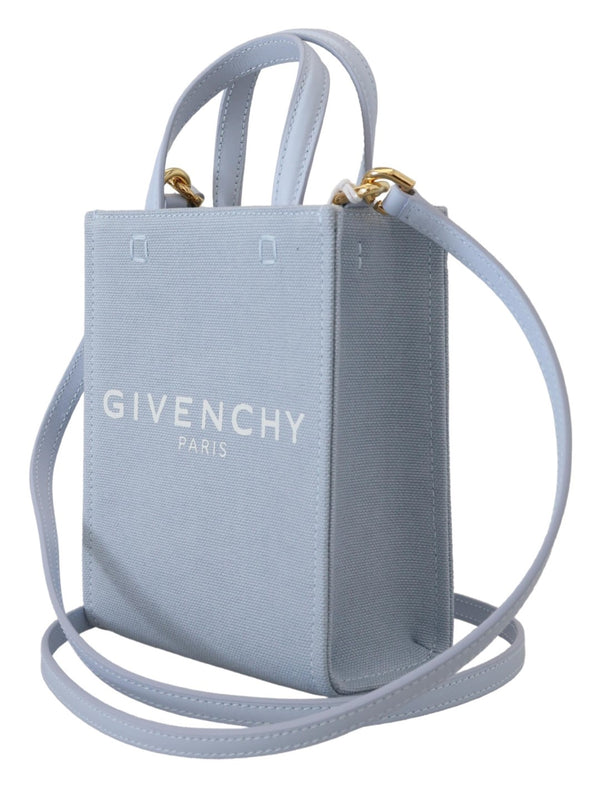 Chic Cloud Blue Cotton Mini -Tasche