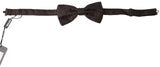 Elegant Silk Brown Bow Tie