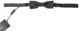 Elegant Silk Black Bow Tie