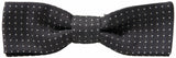 Elegant Silk Black Bow Tie