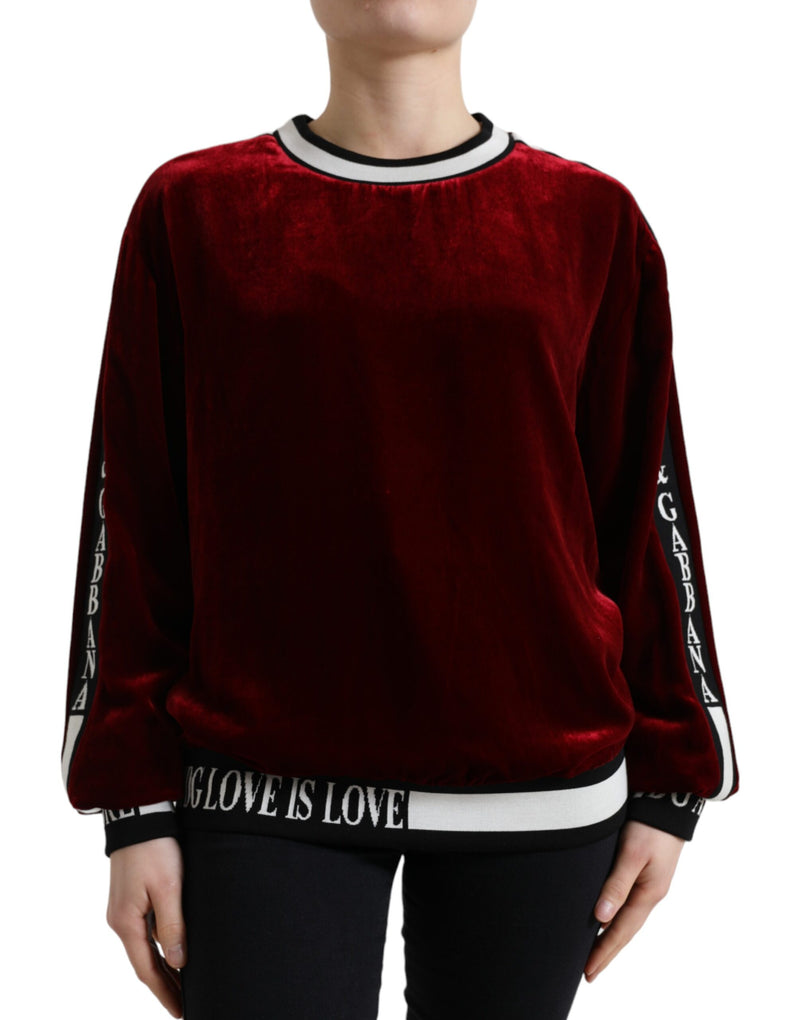 Eleganter Bordeaux-Seidenpullover