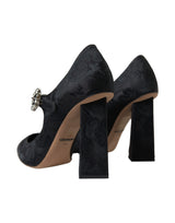 Pombas elegantes de Brocade Black Brocade Mary Janes