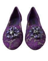 Elegante Blumenspitze Vally Flat Schuhe