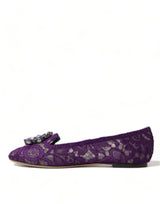 Elegante Blumenspitze Vally Flat Schuhe