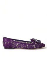 Elegante Blumenspitze Vally Flat Schuhe