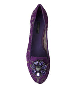 Elegante Blumenspitze Vally Flat Schuhe