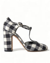 Bombas de cortrap T Chic Gingham: tacones atemporales de Mary Jane