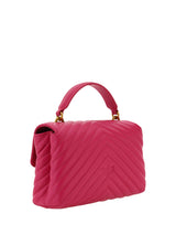 Mini borsa chic in pelle trapuntata rosa