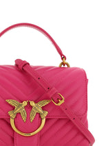 Chic Pink Quilted Leder Mini Handtasche