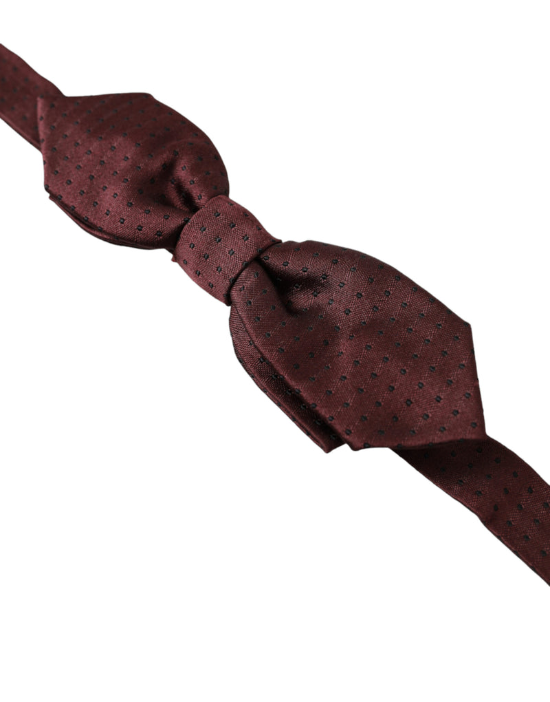 Κομψό Bordeaux Silk Bow Tie