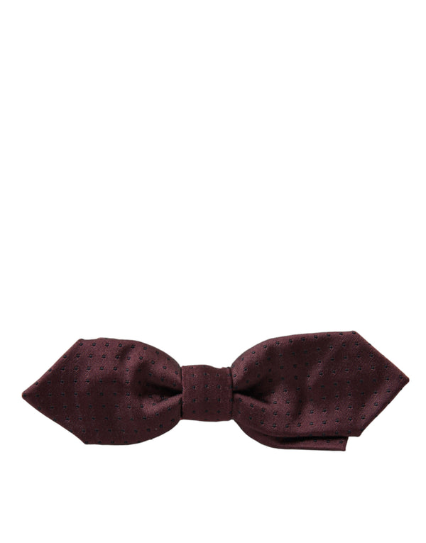 Κομψό Bordeaux Silk Bow Tie