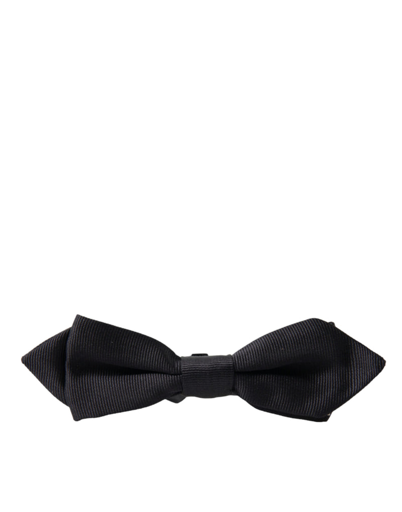 Elegante corbata de seda negra de seda