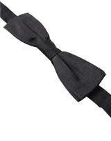 Elegant Black Silk Bow Tie