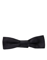 Elegant Black Silk Bow Tie