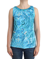 Elegante Top-Sleeveless Silk-Detailed