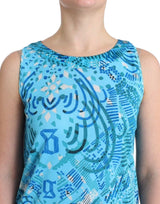 Elegante Top-Sleeveless Silk-Detailed