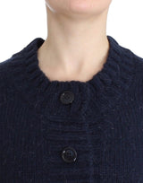 Cardigan bleu cultivé chic