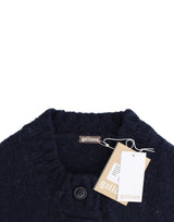 Cardigan blu cropped chic