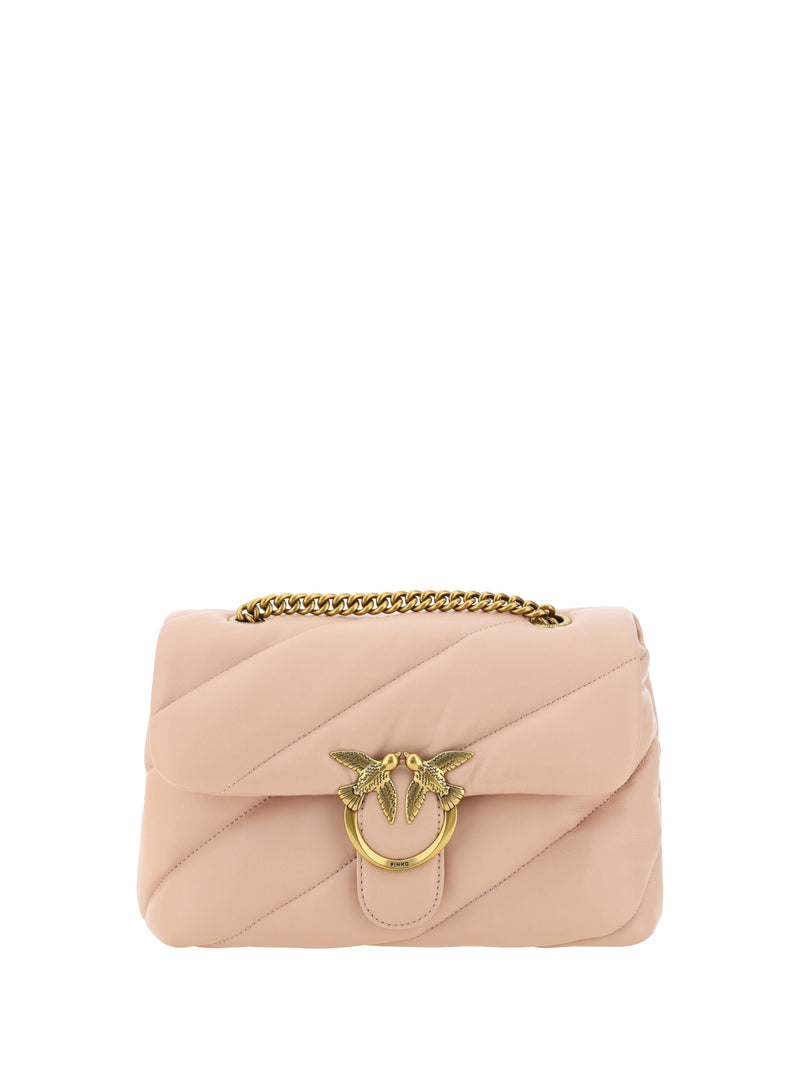 Élégant sac d'épaule matelassé rose clair