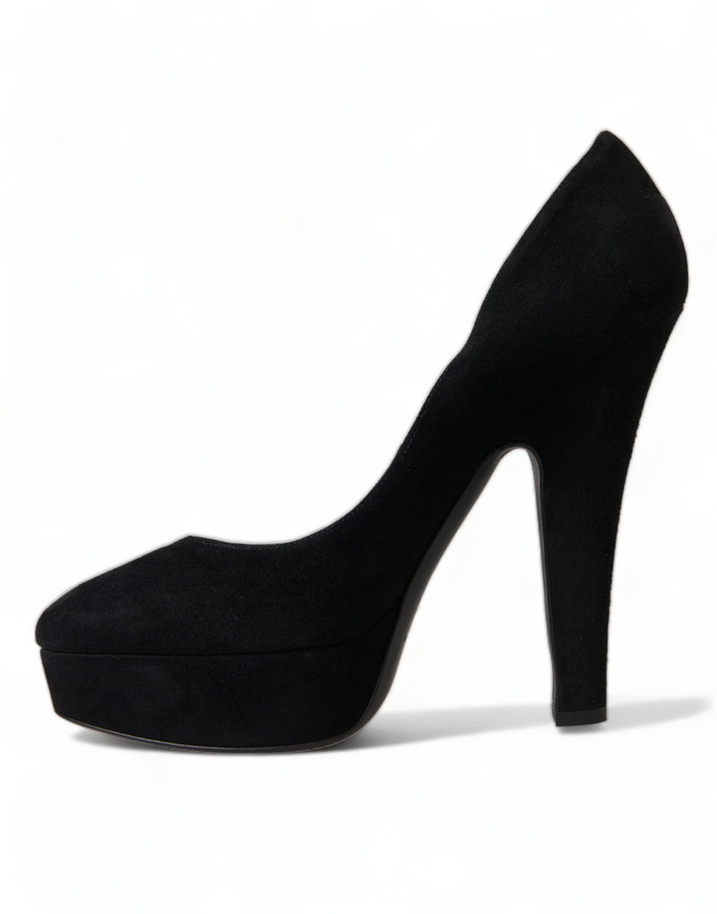 Pumps Pumps Black Wildleder Raffinesse