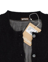 Cardigan de laine arrière transparent et transparent