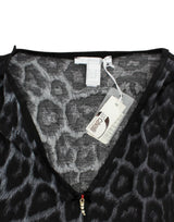 Schwüle Leopard V-Ausschnitt Modal Top