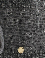 Cardigan élégant en laine gris gris