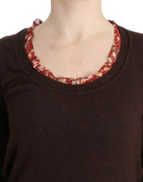 Maglione chic-gewneck seta-appliqué