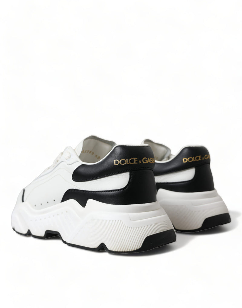 Chic Black and White Daymaster en cuir baskets