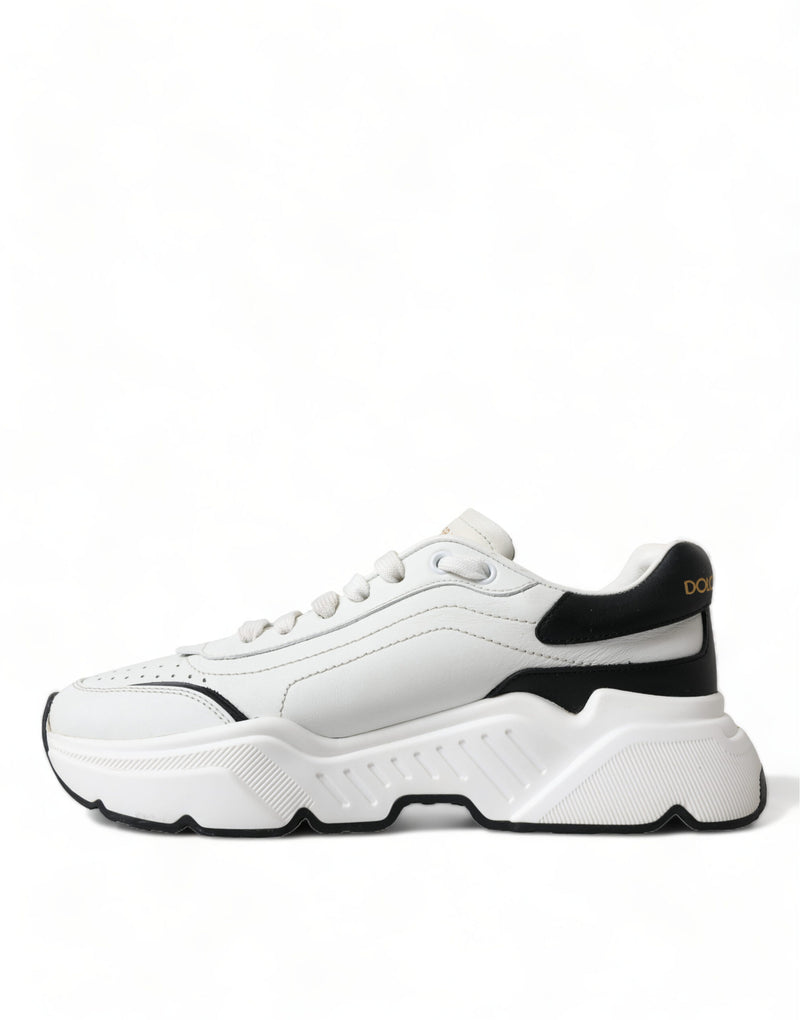 Zapatillas de cuero en blanco y negro Daymaster