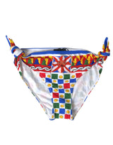 Multicolor Carretto Print Bikini unten