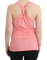 Top canova di miscela di cotone rosa chic