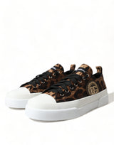 Eleganti sneaker casuali stampate in leopardo