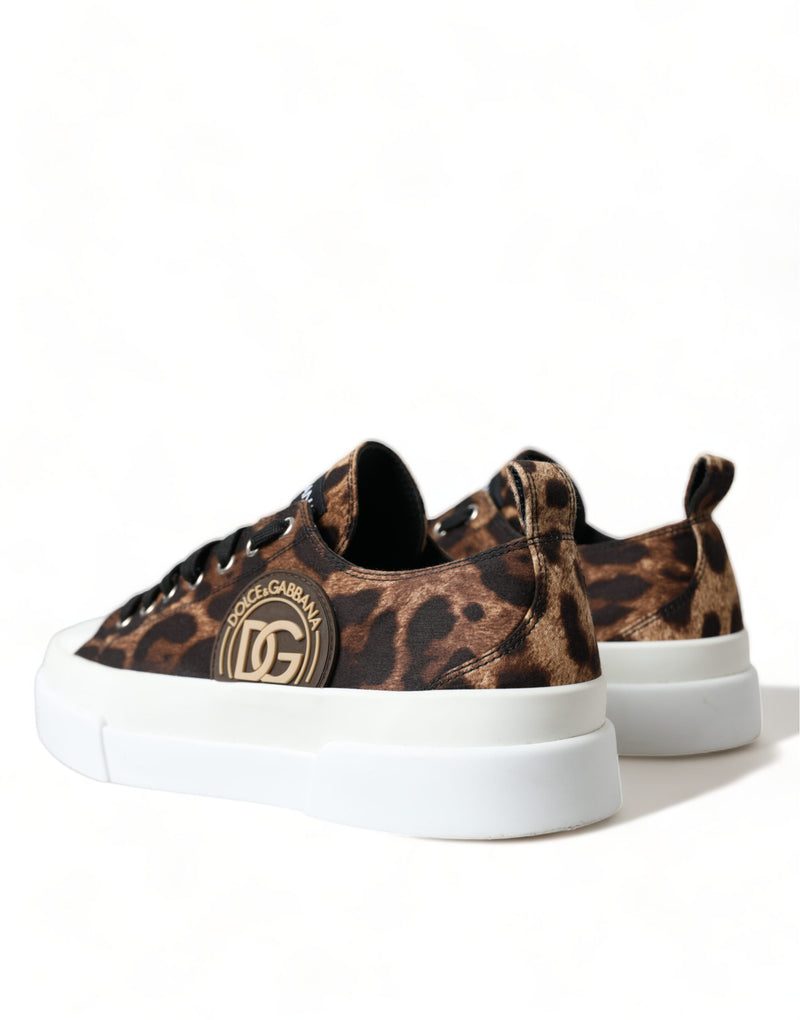 Eleganti sneaker casuali stampate in leopardo