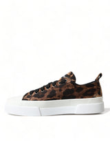 Eleganti sneaker casuali stampate in leopardo