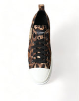 Eleganti sneaker casuali stampate in leopardo