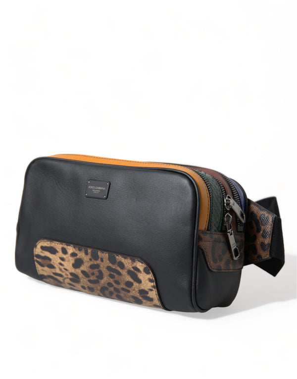 Exotic Leather Leopard Belt Bag