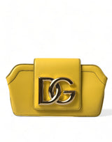 Exquisite Yellow Leather Eyewear Case