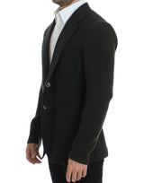 Elegante giacca da blazer in cashmere verde