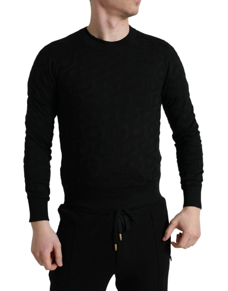 Eleganter Seiden -Crewneck -Pullover für Männer