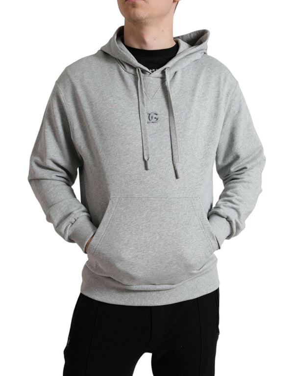 Chic Grey Logo Kapuzenpullover mit Kapuzepullover