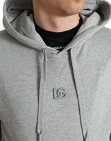 Chic Grey Logo Kapuzenpullover mit Kapuzepullover