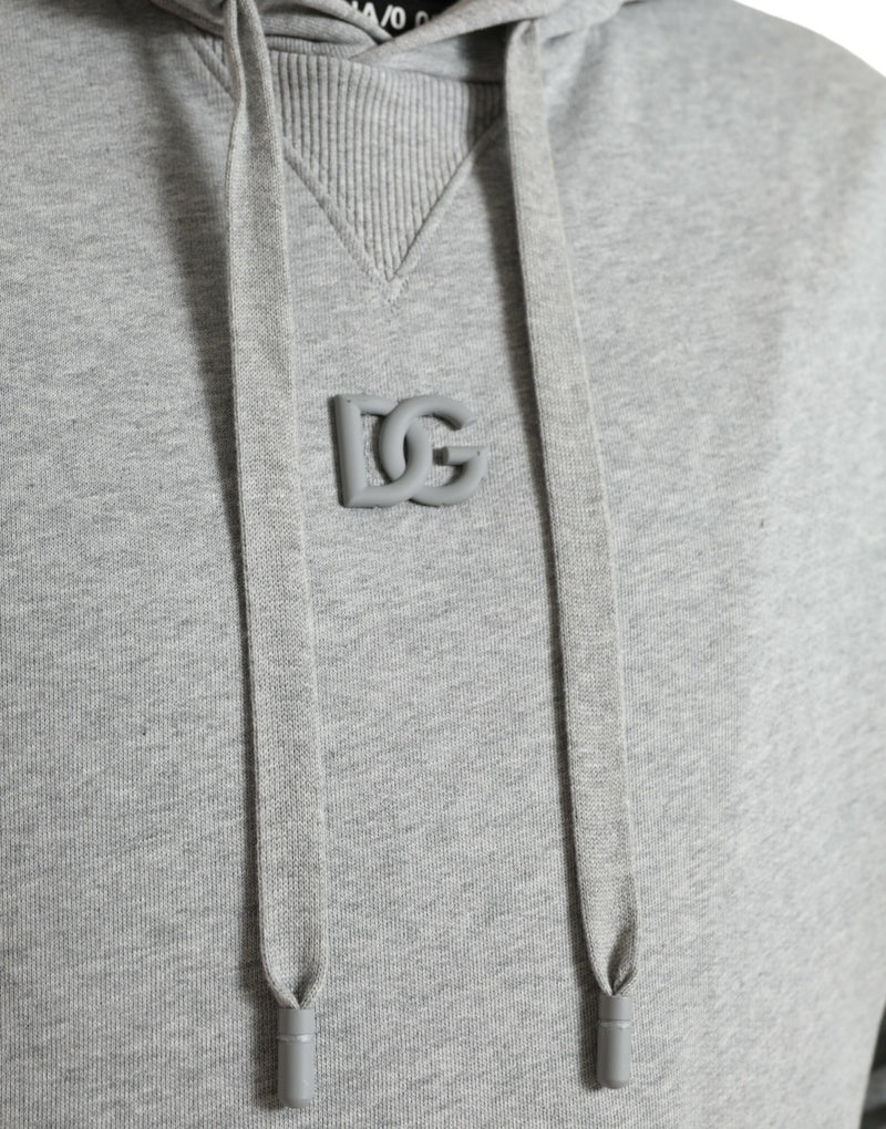 Chic Grey Logo Kapuzenpullover mit Kapuzepullover