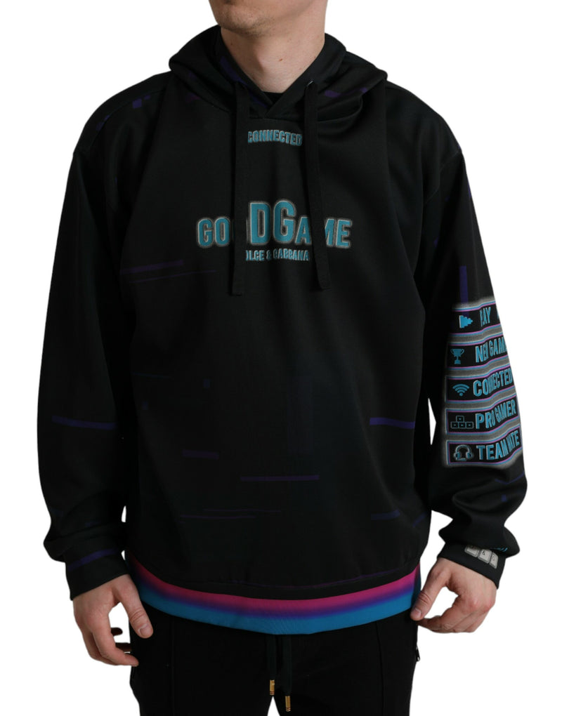 Elegant Graphic Print Hooded Pullover