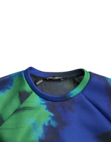 Maglione pullover al collo grafico multicolore