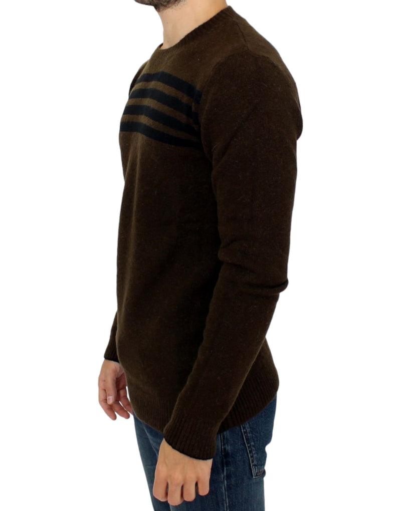 Elegante pullover a strisce a righe da equitazione