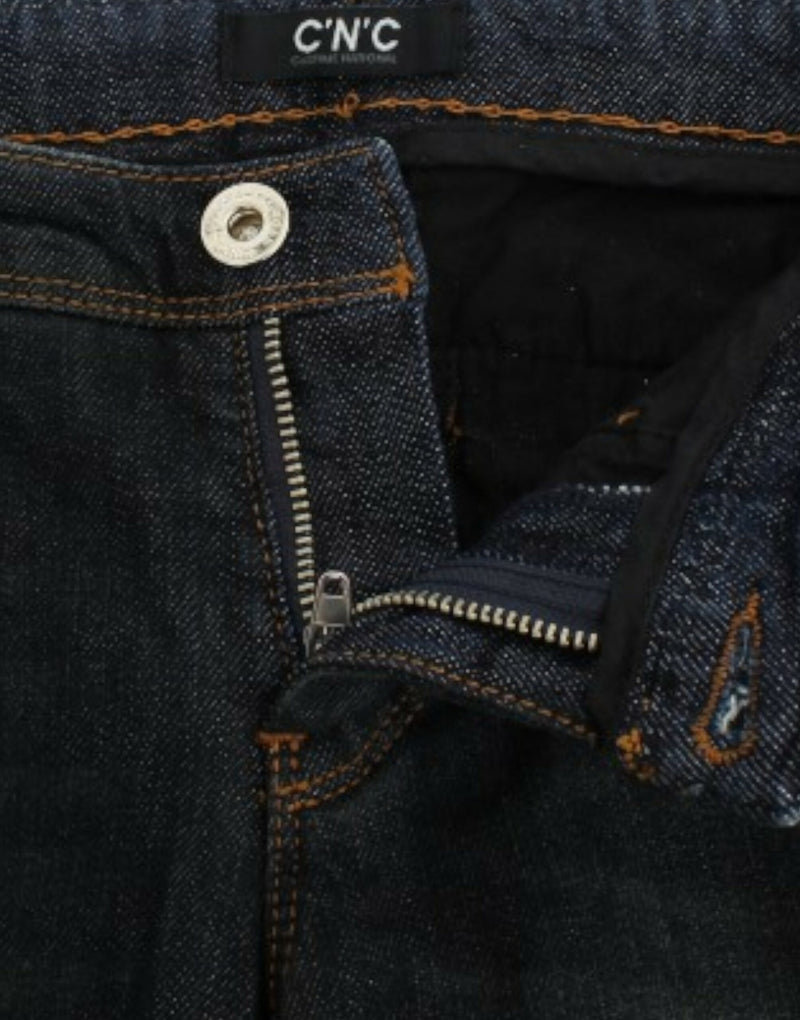 Chic Blue Slim Fit Denim Freude