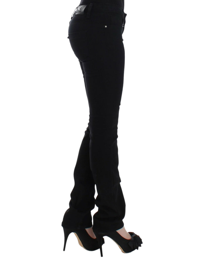 Elegant Black Straight Leg Jeans