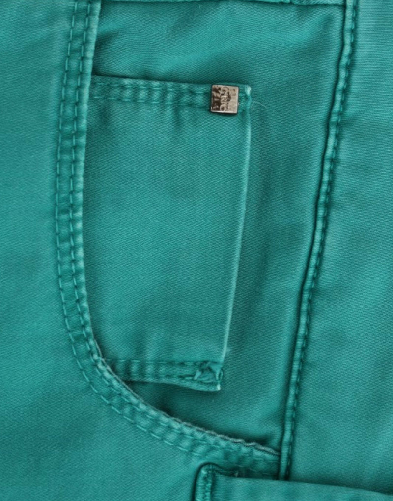 Jeans de pierna recta verde elegante para un estilo sofisticado