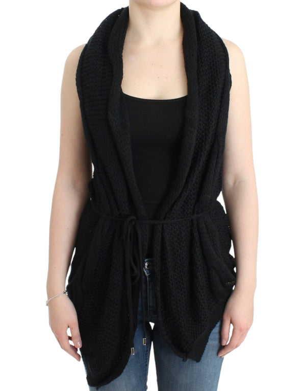 Cardigan per gilet a maglia senza maniche chic